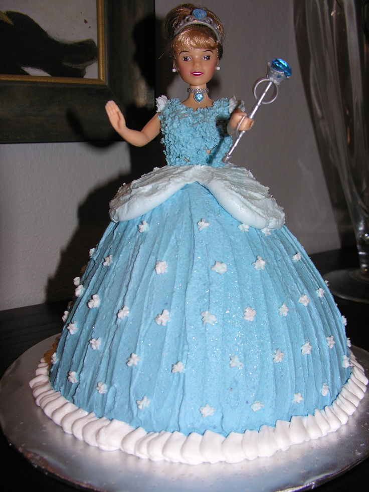 there is a doll that is on top of a cake