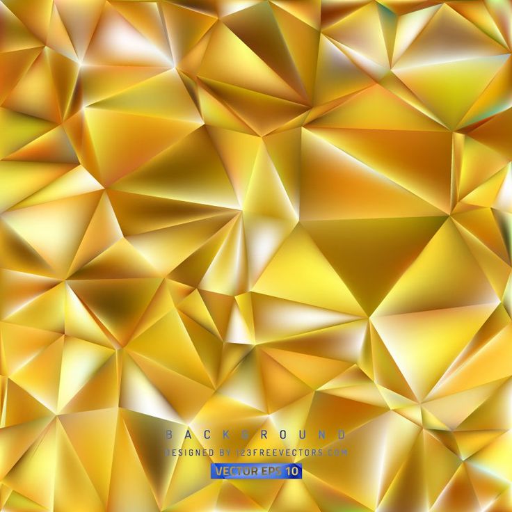 an abstract golden background consisting of triangles