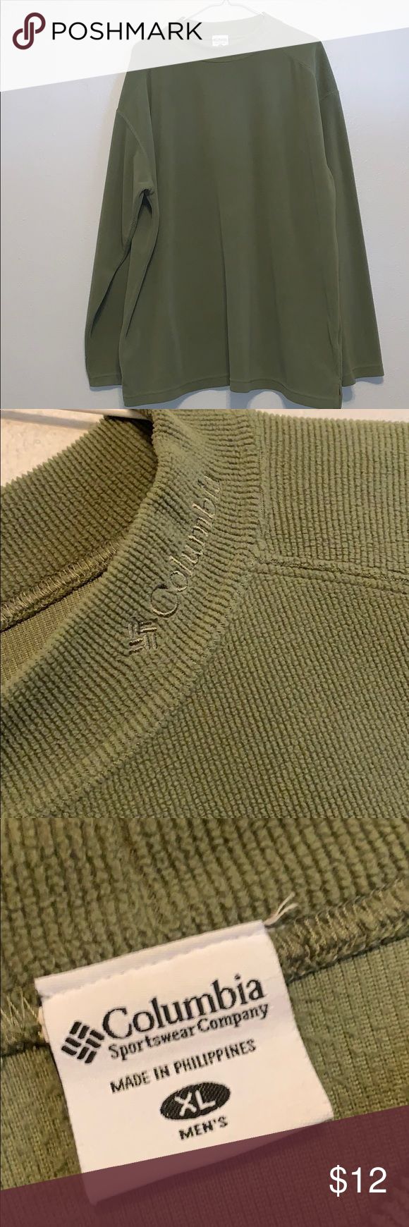 Columbia Long Sleeve Shirt In good condition. Very soft. Great for fall time. It is army green. It is made out of 100% Polyester. Columbia Shirts Tees - Long Sleeve Green It, Columbia Shirt, Fall Time, Army Green, Long Sleeve Shirt, Columbia, Sleeve Shirt, Long Sleeve Tees, Long Sleeve Shirts