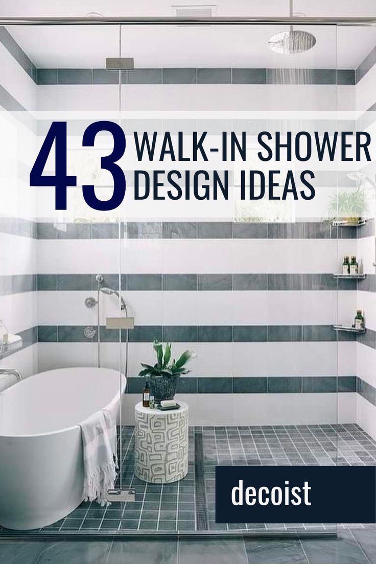 43 Walk-In Shower Ideas To Upgrade Your Bathroom | Walk in tub shower ...