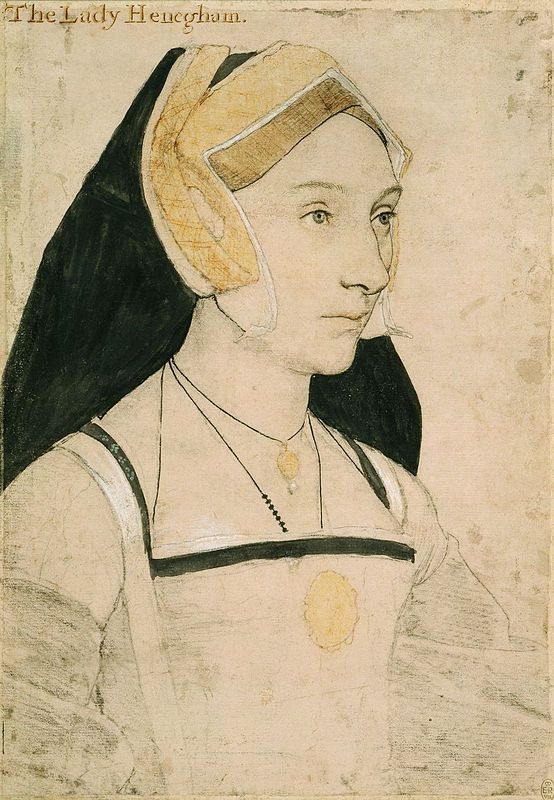 an old drawing of a woman wearing a head scarf