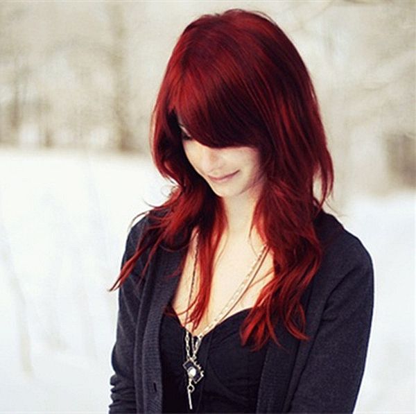 Wonderful scarlet hair color Scarlet Red Hair, Scarlet Hair, Unnatural Hair Color, Girl With Red Hair, Fiery Red Hair, Rainbow Hair Color, Dyed Red Hair, Dark Red Hair, Dye My Hair