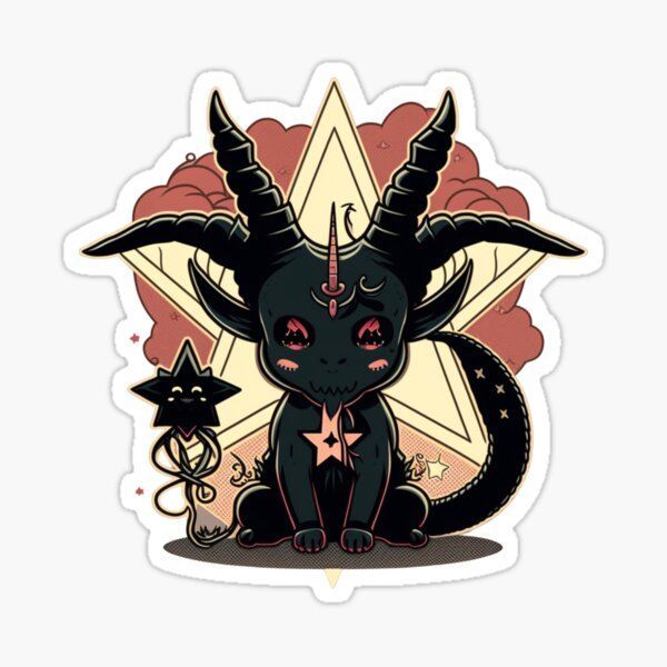 cutesykreations Shop | Redbubble | Baphomet, Sticker art, Bunny tattoos