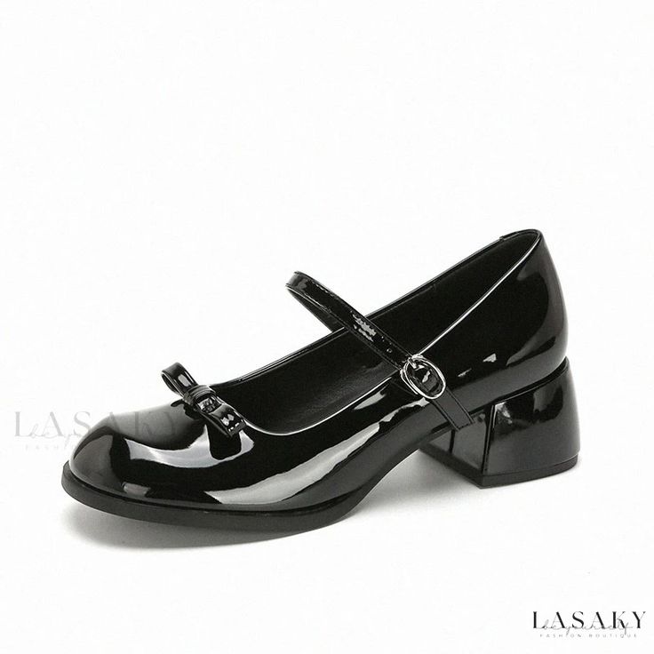 Lasaky - Glamorous Shoes with Premium Leather and Pointed Toe Design Shiny Shoes, Rough Heels, Work Shoes Women, Elegant Heels, Chic Sandals, Goth Dress, Fancy Shoes, Heel Slippers, Shoe Sole