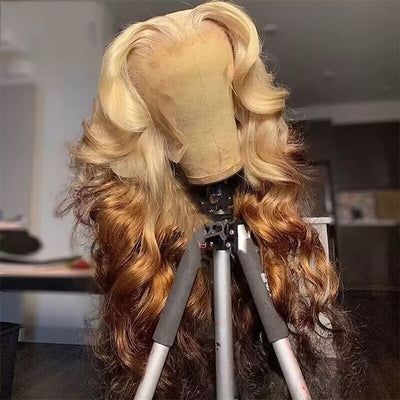 Colored Human Hair Wigs, Blonde Body Wave, Body Wave Lace Front Wig, Wave Lace Front Wig, Frontal Wig Hairstyles, Virgin Hair Wigs, Ombre Blonde, Pretty Hair Color, Dope Hairstyles