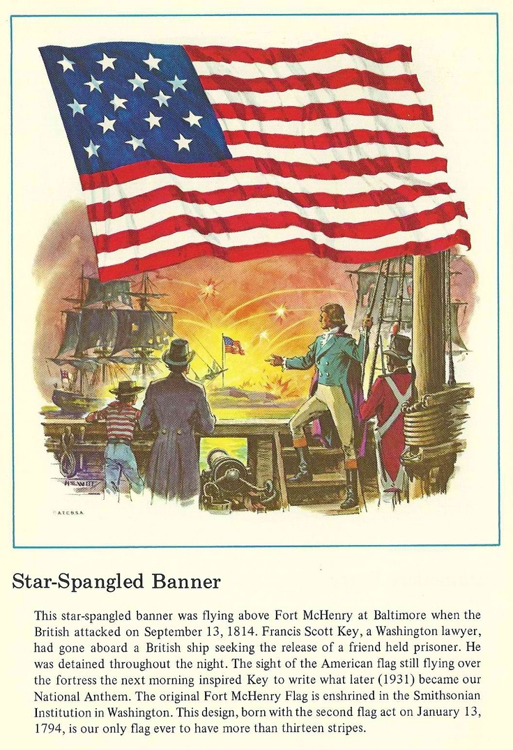 an advertisement for the star spangled banner