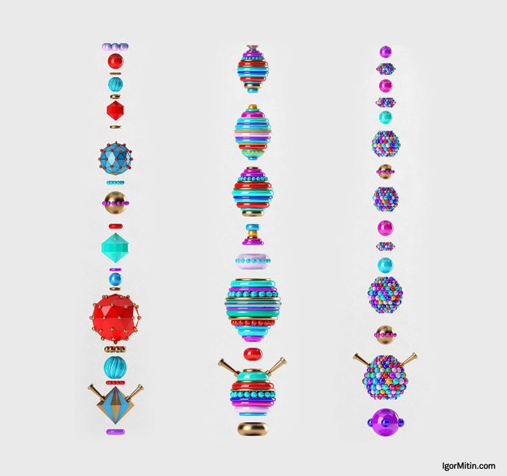 four different types of beaded bracelets in various colors and sizes on a white background