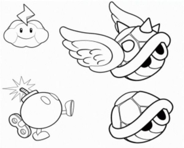 an image of some cartoon characters that are in the style of mario kartman