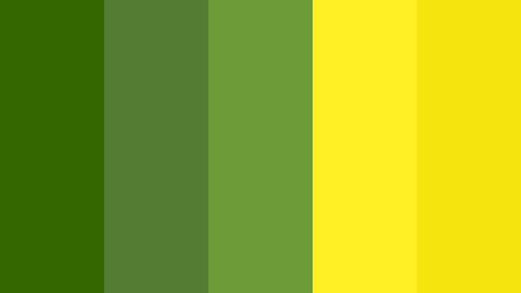 an image of a color scheme with yellow and green colors in the same palettes