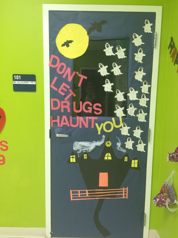 Red ribbon week door contest | Red ribbon week, Red ribbon, Halloween