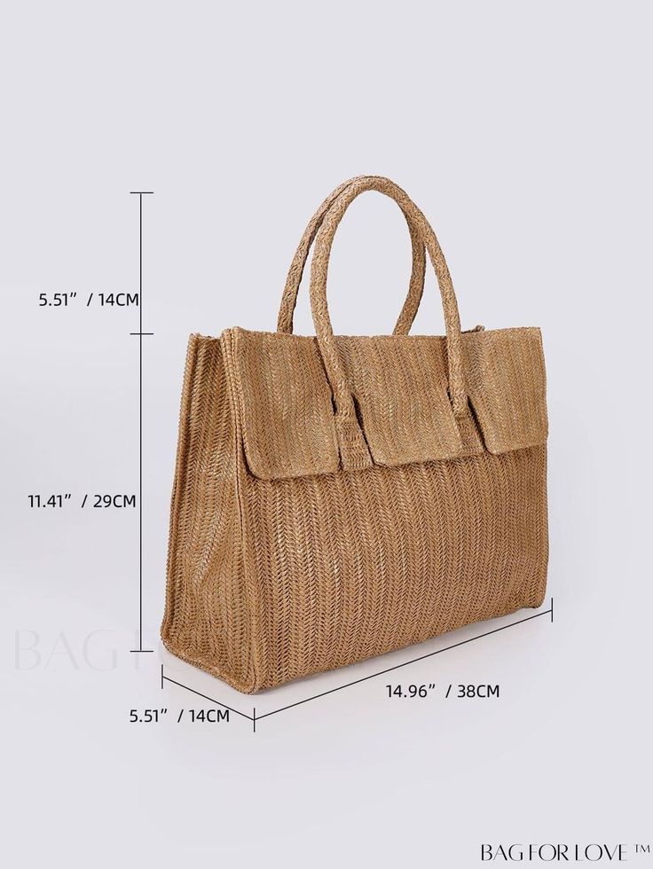 BagForLove - Chic Medium Double Handle Straw Bag for Minimalist Vacation Style Product Description Color Khaki Strap Type Double Handle Bag Size Medium Pattern Type Tropical Style Vacation Type Straw Bag Closure Type Zipper Material PP Care Instructions Do not wash Size Chart INCH CM Bag Length Bag Width Bag Height Handle Height 15 inch 5.5 inch 11 inch 5.5 inch Bag Length Bag Width Bag Height Handle Height 38 cm 14 cm 28 cm 14 cm Details Pictures Similar Products h2 { text-align: center; } /* æ¢è¡ */ li{ white-space: normal; word-break: break-all; word-wrap: break-word; } .red-box { width: 100%; display: flex; flex-direction: row; flex-wrap: wrap; justify-content: center; } .red-box > div { width: 190px; height: 250px; margin: 10px; } .red-box > div > a > img { width: 190px; height: 250 Simple Bag With Adjustable Strap And Double Handle, Versatile Handheld Bags In Natural Color, Versatile Natural Handheld Bag, Versatile Natural Color Handheld Bags, Simple Rectangular Shoulder Bag For Daily Use, Versatile Straw Satchel Bag For Daily Use, Versatile Satchel Straw Bag For Daily Use, Eco-friendly Handheld Bag For Daily Use, Rectangular Satchel With Handles