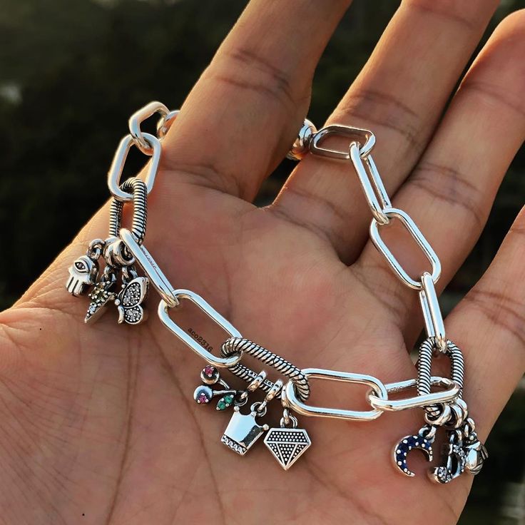 Pandora Link Bracelet, Pandora Me Link Bracelet, Pandora Me Collection, Pandora Me Charms, Pandora Bracelet On Wrist, Mens Pandora Bracelet, Pandora Charms Bracelet, Pandora Me, Pandora Me Bracelet