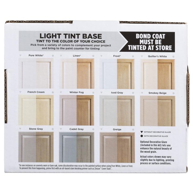 the light tint base kit includes all kinds of paint colors, including white and beige