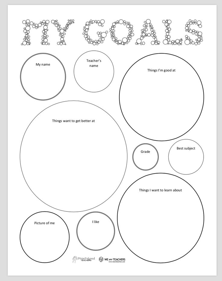 the goal worksheet for students to practice their writing skills and reading alouds