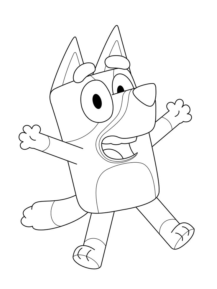 Bluey coloring pages | Print and Color.com | Coloring pages to print ...