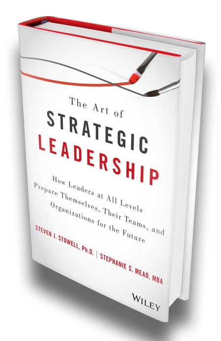 the book cover for the art of strategic leadership by stephen stewart and stephanie s mada