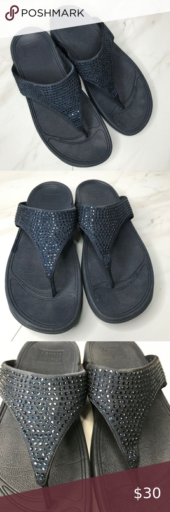 FitFlops navy blue bling SZ 8 FitFlops navy blue bling SZ 8 Like new, worn once Fitflop Shoes Sandals Fitflop Shoes, Women's Shoes Sandals, Shoes Sandals, Navy Blue, Like New, Blue Color, Women Shoes, Sandals, Navy