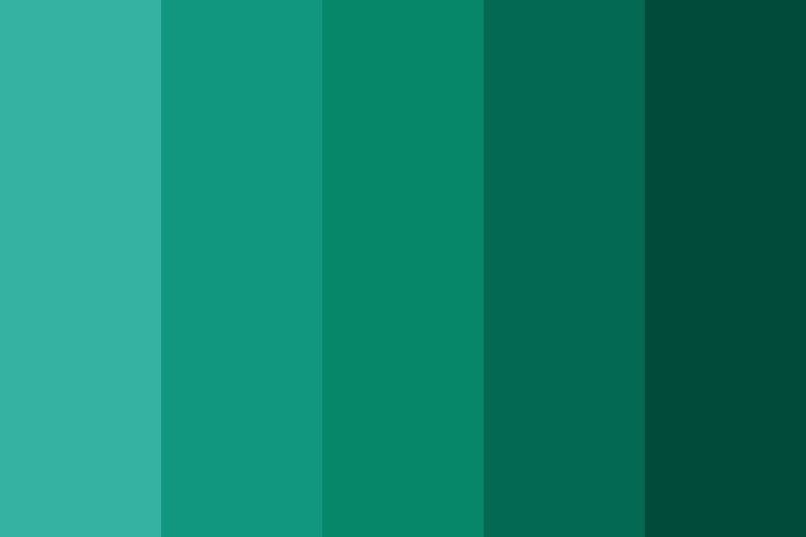 a green color palette with horizontal stripes