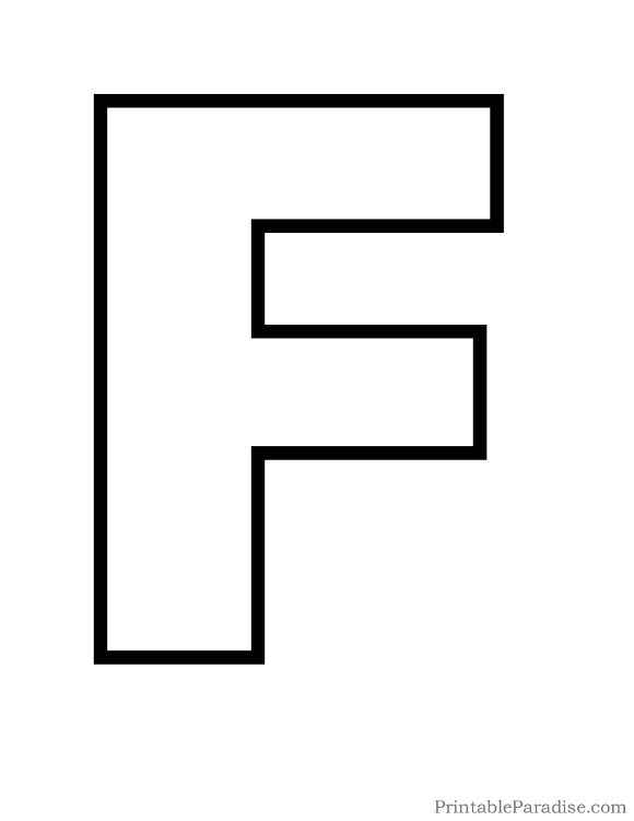 the letter f is shown in black and white