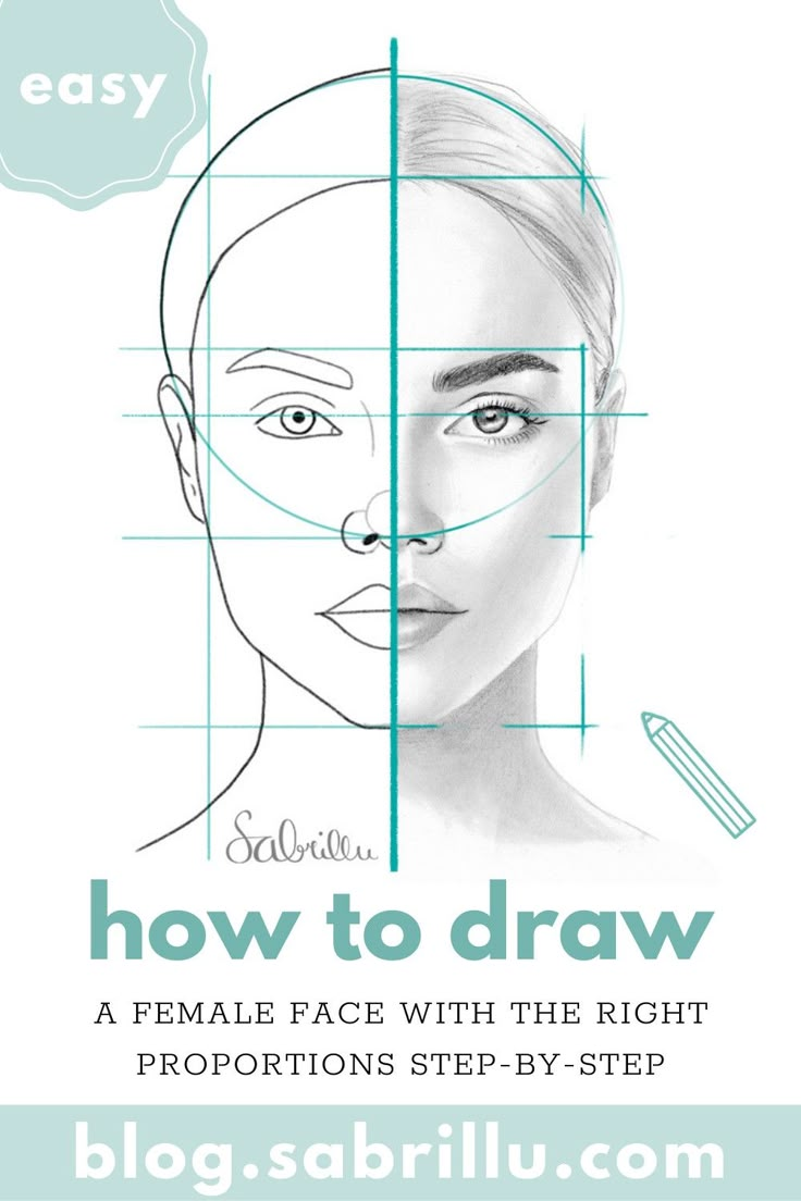 Easy way to draw a face | step by step in 2022 | Female face drawing ...