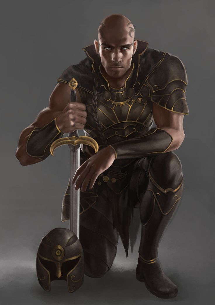 Non-Eurocentric fantasy/sci-fi/horror art and inspiration depicting heroes, villains, gods and monsters. Content is not my own, but is attributed where possible. Black Comics, Dungeons And Dragons Characters, Comics Art, Afro Art, Fantasy Warrior, Arte Fantasy, Fantasy Rpg, Character Design Male, Fantasy Inspiration