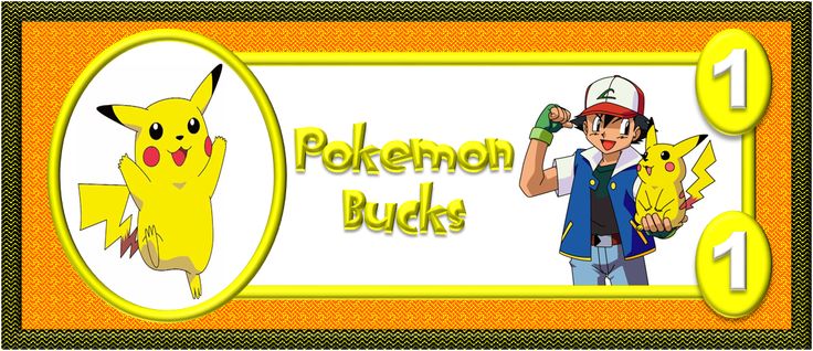 a pokemon card with the words pokemon bucks and two pikachus on it