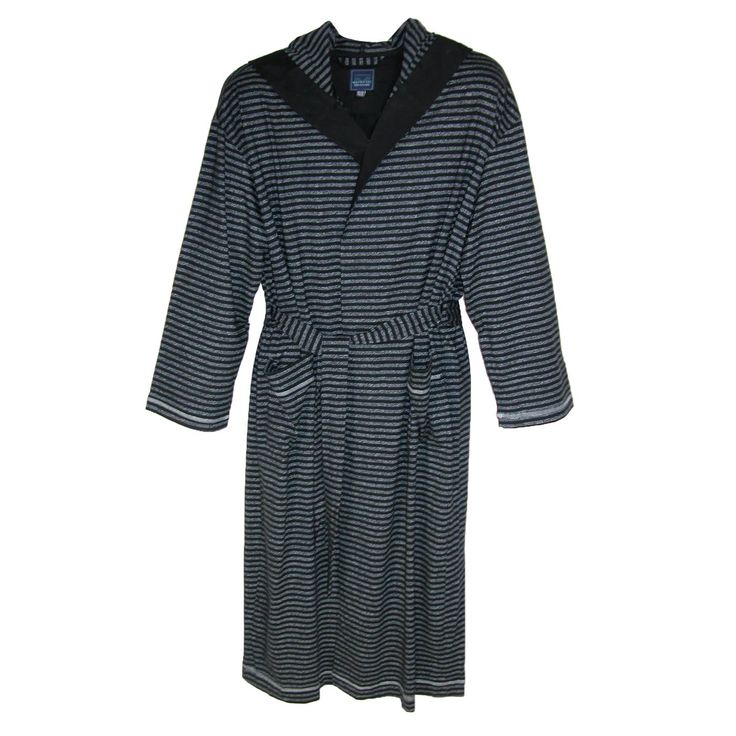 Wrap yourself in style and luxury with this cotton knit striped robe from Majestic. The 52 inch robe features a hood and patch pockets. Constructed of high quality cotton this easy to wear robe will keep you cool and comfortable all year long. Comfy Pajamas, Mens Jersey, Comfy Pjs, Hooded Robe, Pajamas Comfy, Rain Gear, Presents For Dad, Cold Weather Accessories, Stylish Jewelry