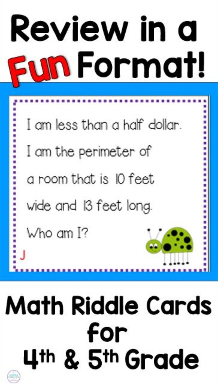 Math Riddles For 4th Graders