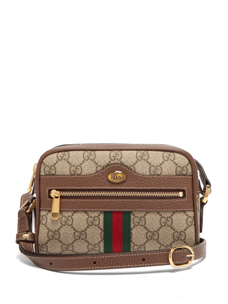 Ophidia Gg Supreme Cross Body Mini Bag - Gray - Gucci Shoulder bags Gucci Handbags Crossbody, Gucci Crossbody Bag, Gucci Crossbody, Bag Gucci, Gucci Eyewear, Buy Gucci, Gucci Shoulder Bag, Leather Cross, Gucci Handbags