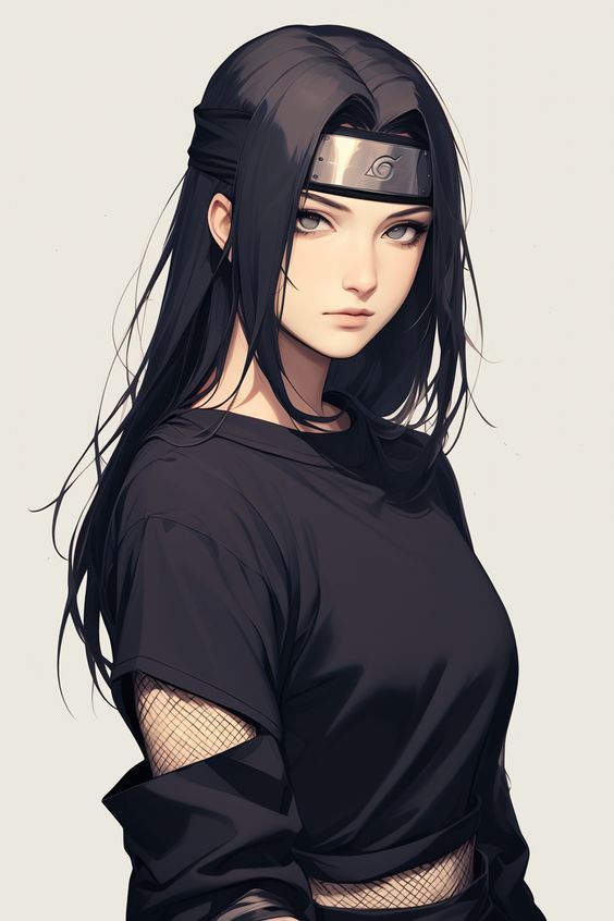 Samurai Anime, Ninja Girl, Naruto Minato, Black Hair Blue Eyes, Mangekyou Sharingan, Naruto Oc Characters, Anime Ninja, Naruto Fan Art, Hair Anime