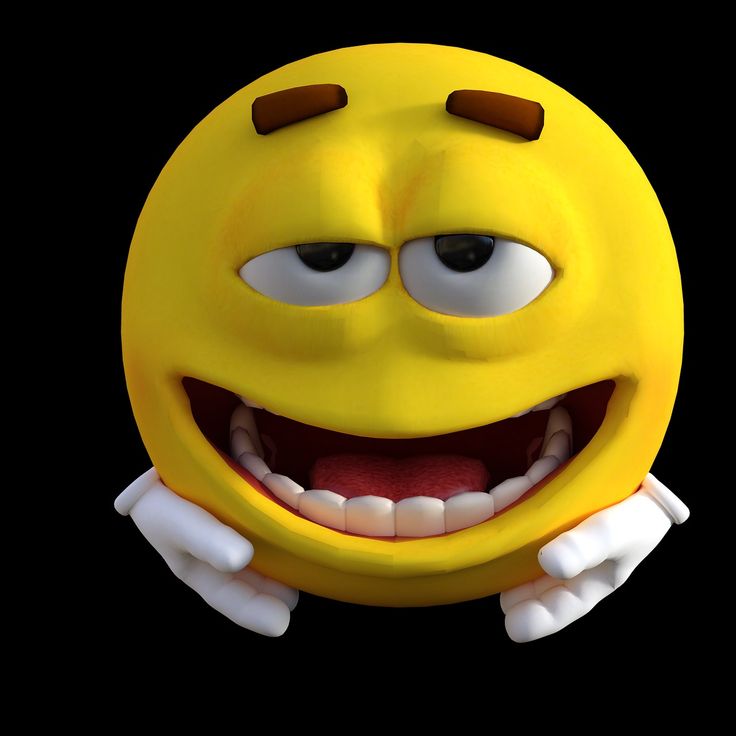 a yellow smiley face with two hands on it's chest and eyes wide open