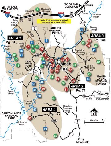 a map with many different locations and numbers on the map, including areas that are marked in