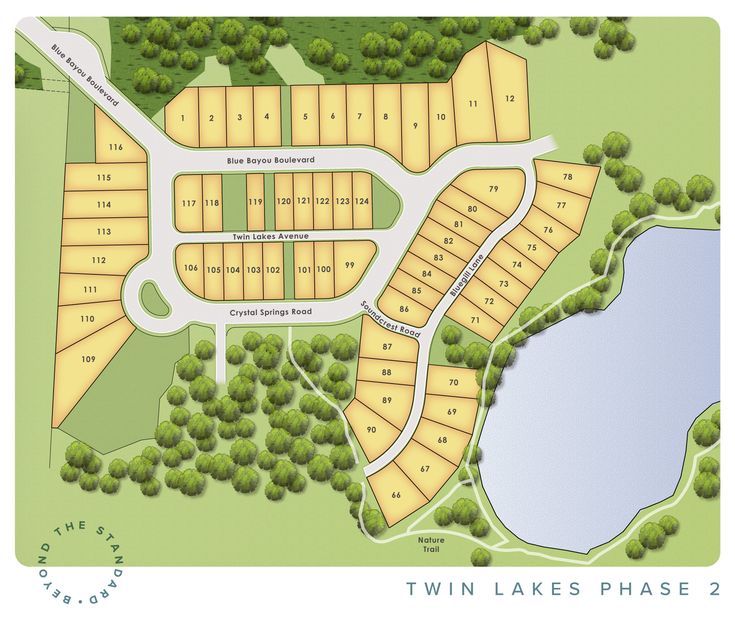 the site plan for twin lakes phase 2