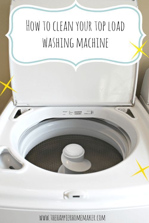 a washing machine with the words how to clean your top load washing machine