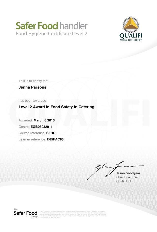 Food safety certificate Hygienic Food, Food Safety, Cake, Quick Saves