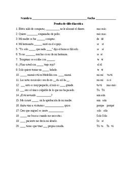 Tilde diacrítica. Quiz / Activity | Quiz, 20 questions, Words