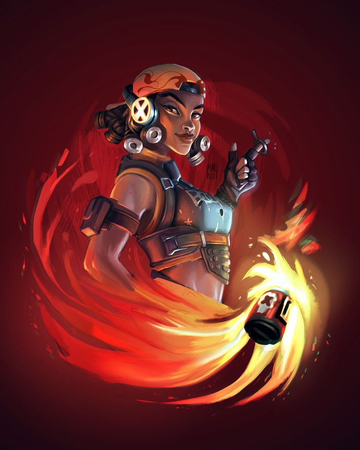 a woman with headphones on and holding a bottle in her hand, surrounded by flames