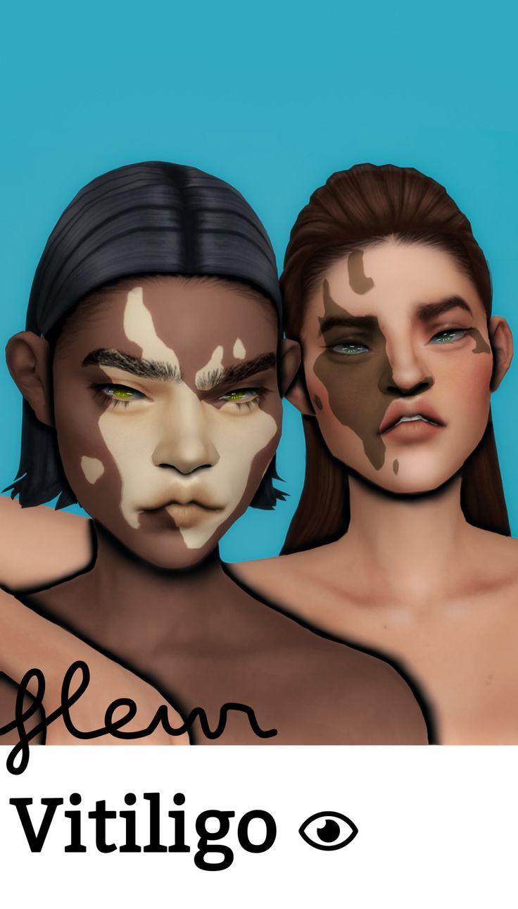 two women with makeup on their faces and the words glean villigo