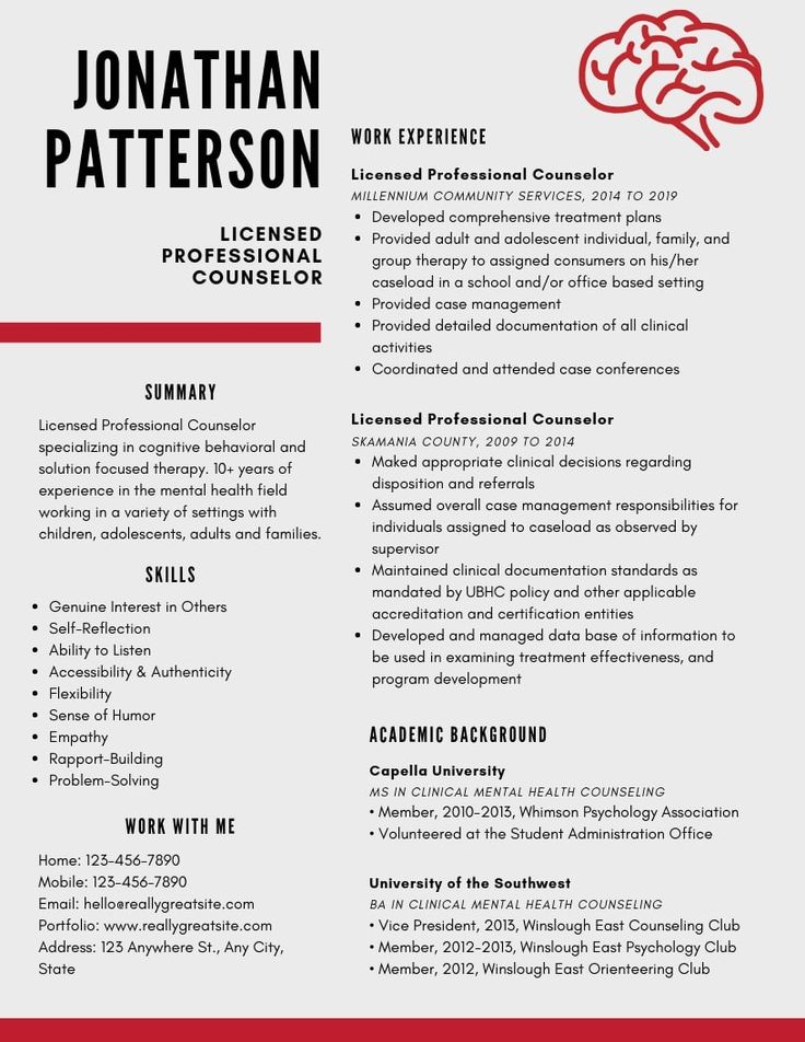 Professional Counselor Resume Samples [PDF+DOC] 2024 | RB | Resume ...