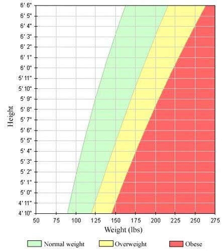 Healthy Weight Chart-Look up your healthy weight range on our height ...