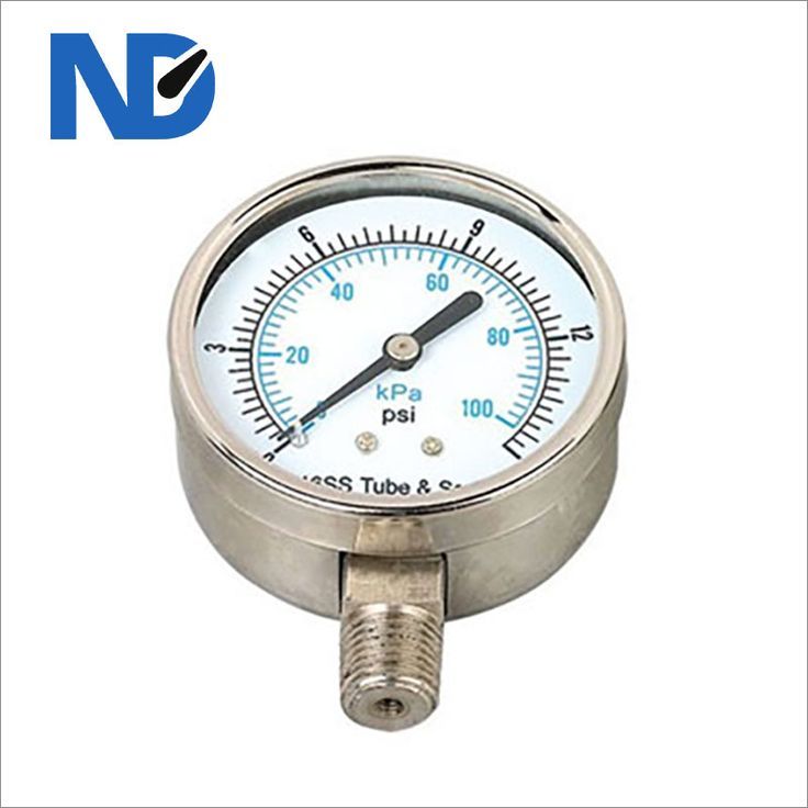 a pressure gauge with the words nd on it and an image of a tube