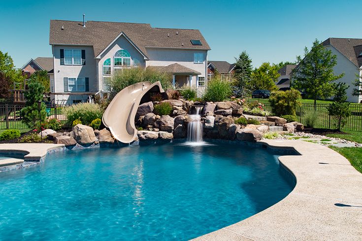 Deluxe Pool Slides | Aquatic Artists | Pool Waterfalls | NJ, PA, DE, MD ...