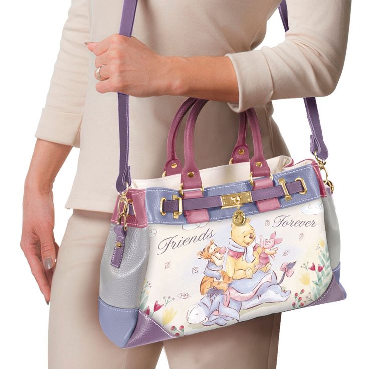 Disney ‘Friends Forever’ Winnie The Pooh Ladies’ Handbag Winnie The Pooh Artwork, Winnie The Pooh Nursery, Disney Purse, Dooney And Bourke Disney, Disney Handbags, Everyday Purse, Disney Friends, Disney Bag, Lady And The Tramp