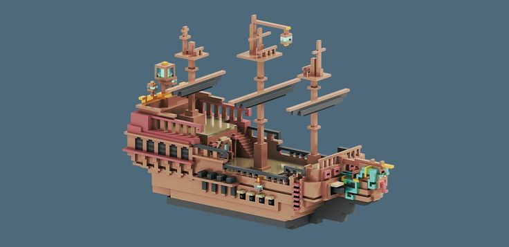 voxel ship | Ship, Twitter, Neptune