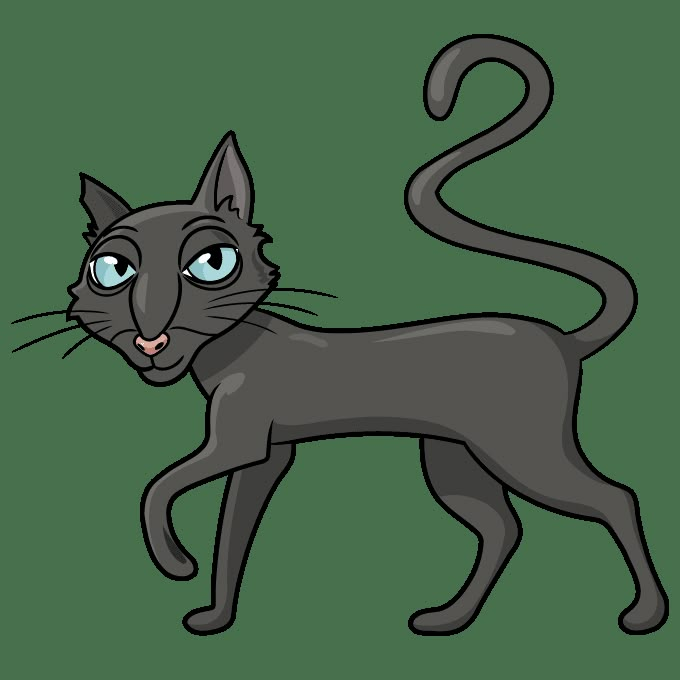 How to Draw the Cat from Coraline - Really Easy Drawing Tutorial ...