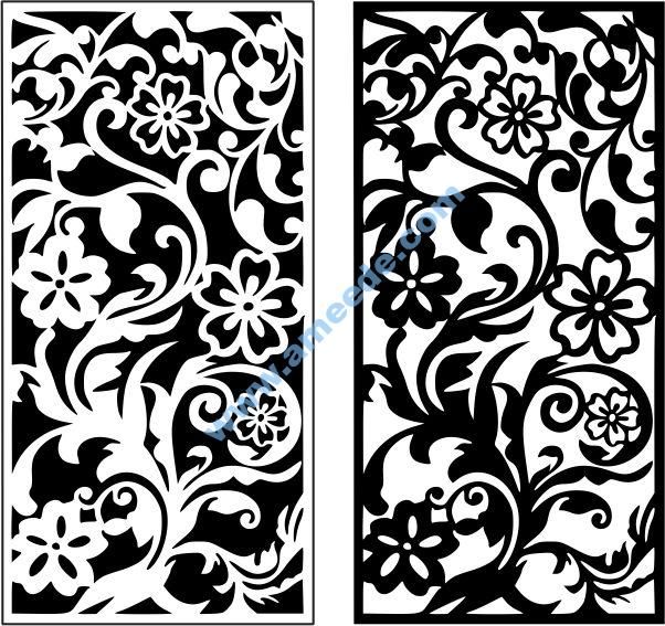 Chrysanthemum Vines Pattern Design | Pattern design, Cnc cutting design ... image.