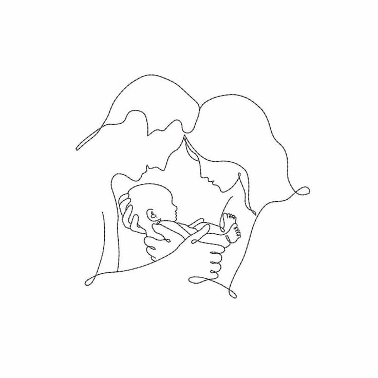 a line drawing of two people holding each other