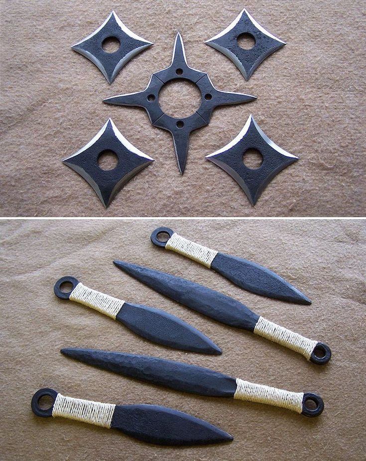 four different types of knifes are shown in this image and the same is made out of metal