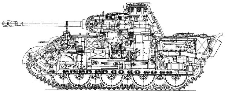 a drawing of an old tank