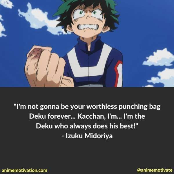 The 33 Most Meaningful Anime Quotes From My Hero Academia Deku Quotes, Meaningful Anime Quotes, Academia Quotes, Jesus Aesthetic, My Hero Academia Bakugou, Most Powerful Quotes, Hero Quotes, Naruto Quotes, Anime Inspiration